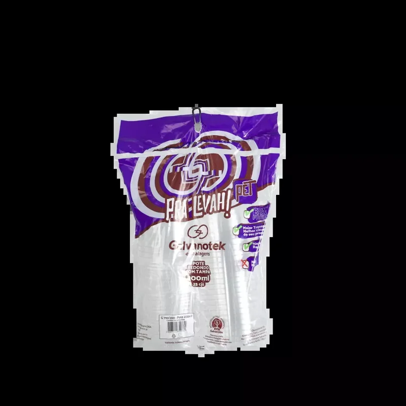 Pote G710 200ml SKU G710200SF - embalagem Galvanotek