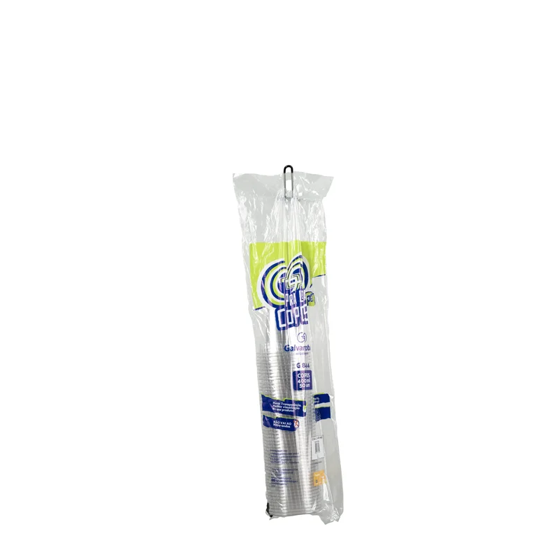Copo 400ml PET Cristal alternativo SKU G844 - embalagem Galvanotek