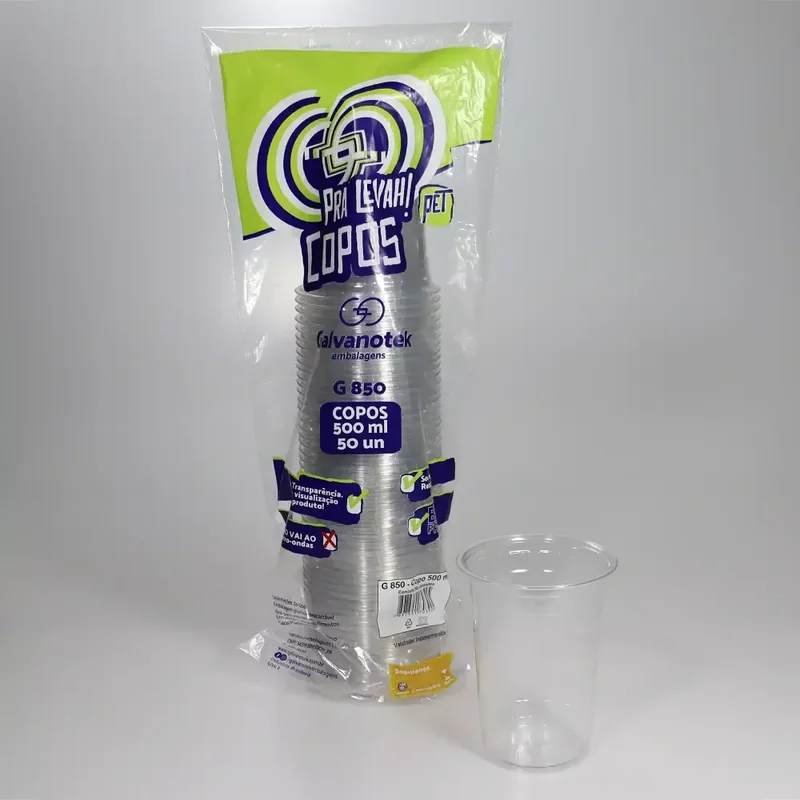 Copo 500ml Sorvete PET Cristal SKU G850COPO500MLSORVETE - embalagem Galvanotek