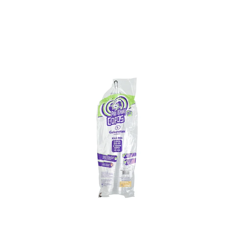 Copo G865SF Tampa Bolha SKU G865SF - embalagem Galvanotek